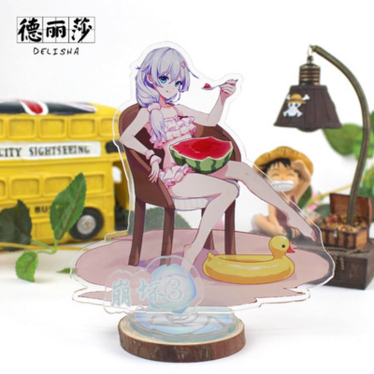 Collapse 3 Anime characters acrylic Standing Plates Keychain 16cm