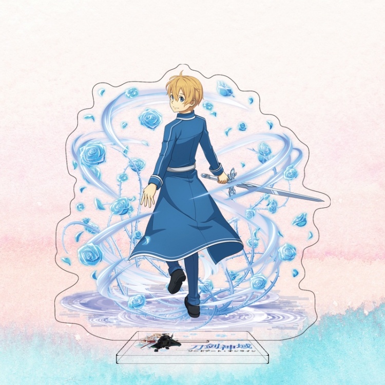  Sword Art Online Anime characters acrylic Standing Plates Keychain 16cm