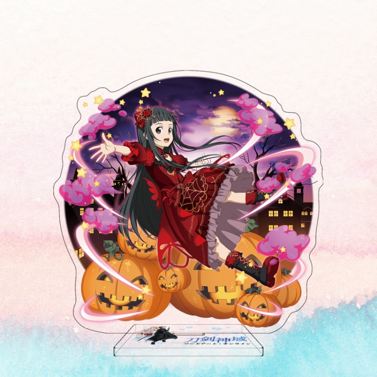  Sword Art Online Anime characters acrylic Standing Plates Keychain 16cm