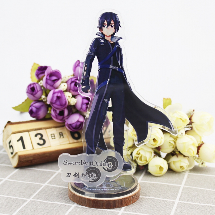  Sword Art Online Anime characters acrylic Standing Plates Keychain 16cm