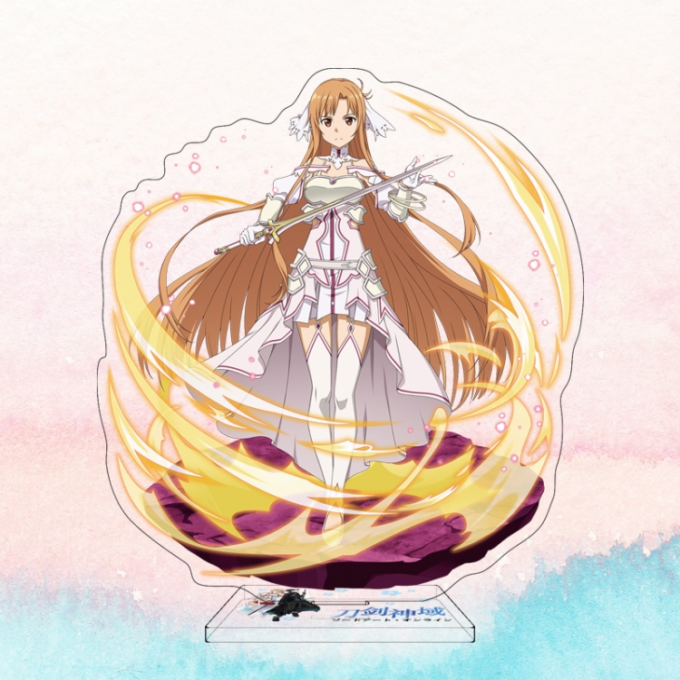  Sword Art Online Anime characters acrylic Standing Plates Keychain 16cm