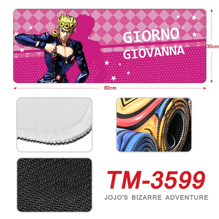 JoJos Bizarre Adventure Anime peripheral new lock edge mouse pad 30X80cm TM-3599