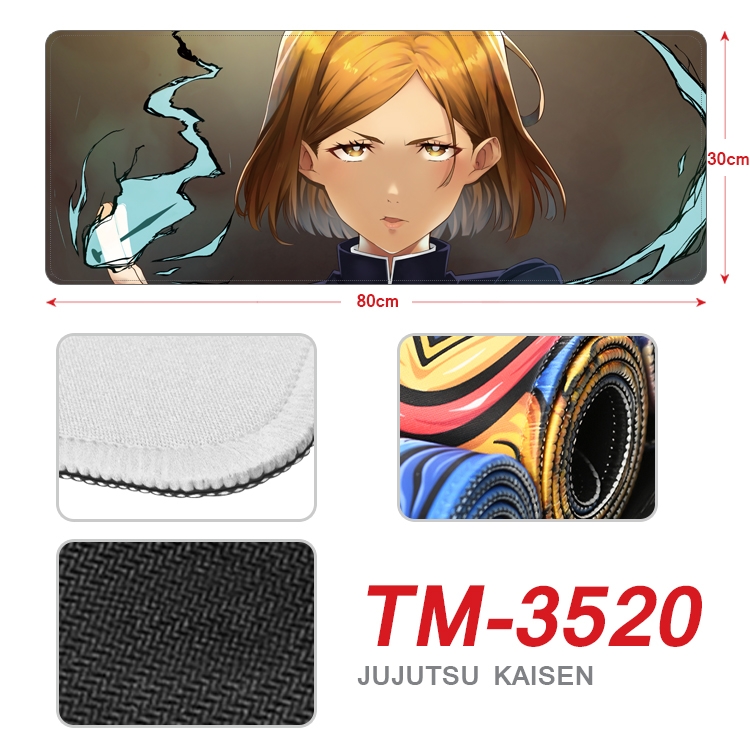 Jujutsu Kaisen Anime peripheral new lock edge mouse pad 30X80cm TM-3520
