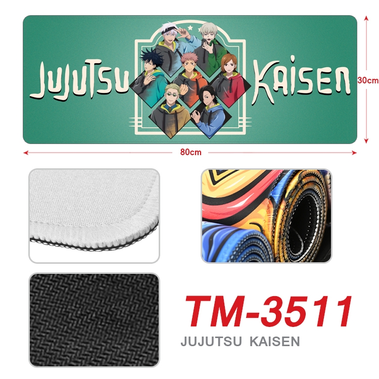 Jujutsu Kaisen Anime peripheral new lock edge mouse pad 30X80cm TM-3511