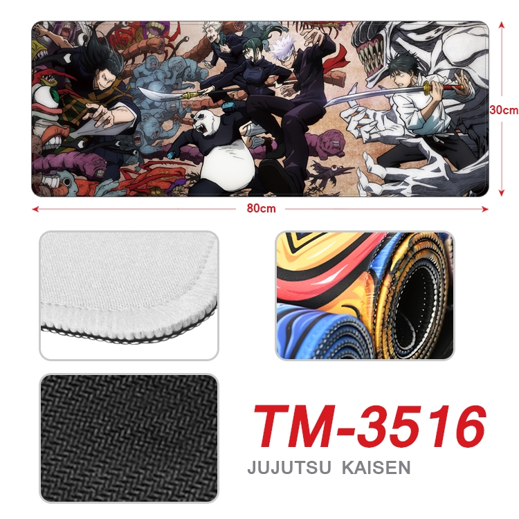 Jujutsu Kaisen Anime peripheral new lock edge mouse pad 30X80cm TM-3516