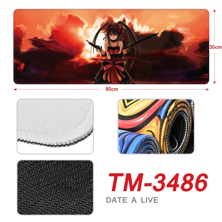 Date-A-Live Anime peripheral new lock edge mouse pad 30X80cm TM-3486