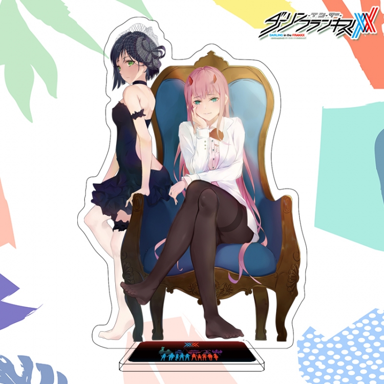 DARLING in the FRANX Anime characters acrylic Standing Plates Keychain 16cm