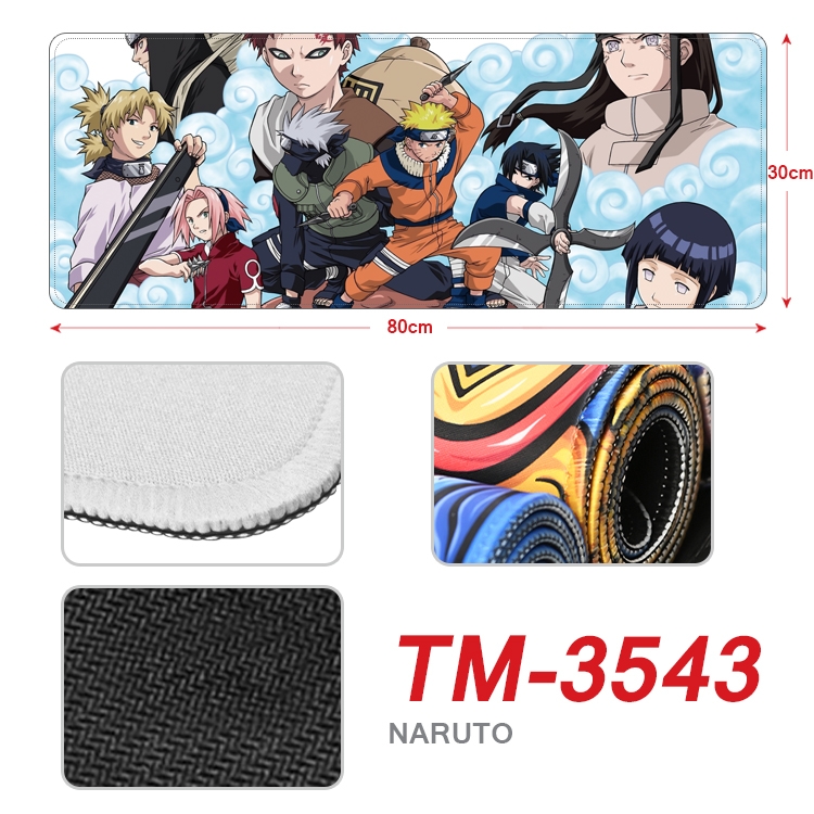 Naruto Anime peripheral new lock edge mouse pad 30X80cm TM-3543