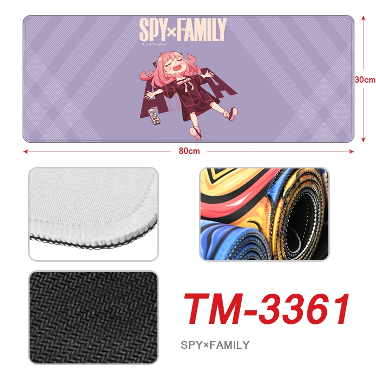 Black Clover Anime peripheral new lock edge mouse pad 30X80cm TM-3361