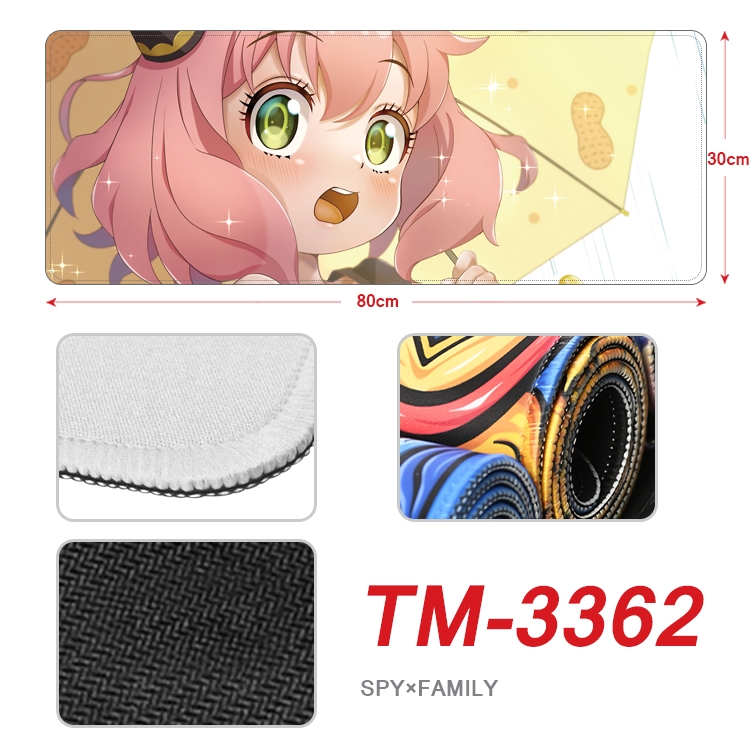 Black Clover Anime peripheral new lock edge mouse pad 30X80cm TM-3362