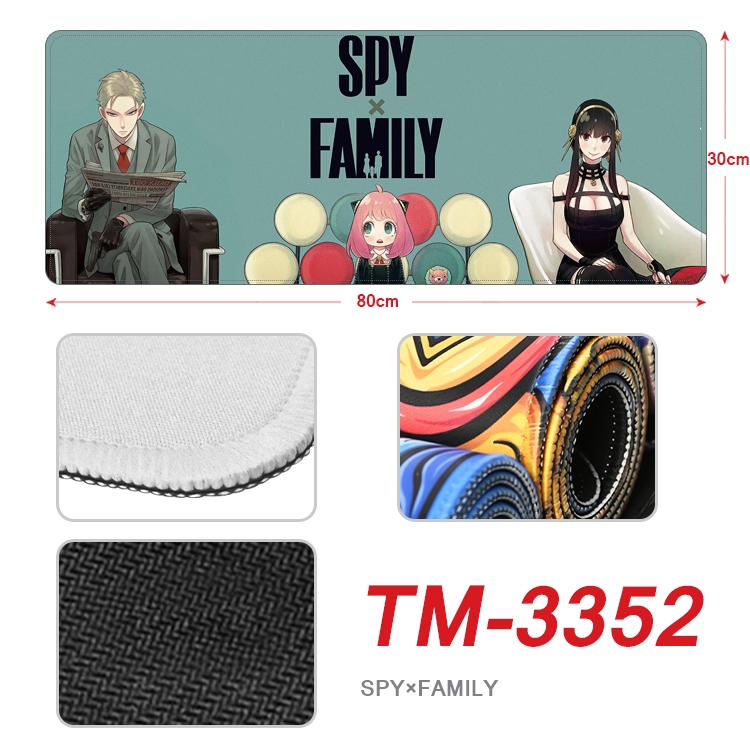 Black Clover Anime peripheral new lock edge mouse pad 30X80cm TM-3352