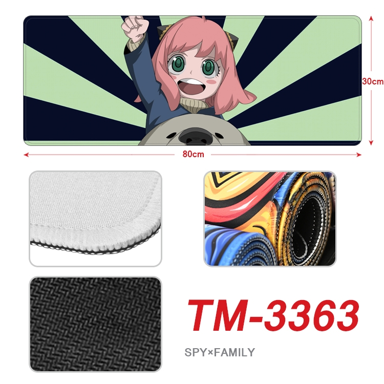 Black Clover Anime peripheral new lock edge mouse pad 30X80cm TM-3363