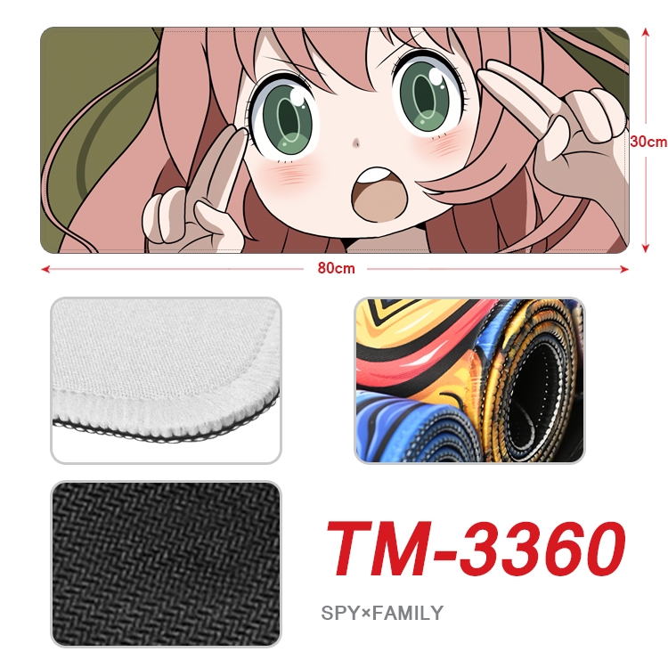 Black Clover Anime peripheral new lock edge mouse pad 30X80cm TM-3360