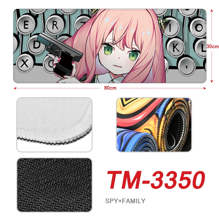 Black Clover Anime peripheral new lock edge mouse pad 30X80cm TM-3350