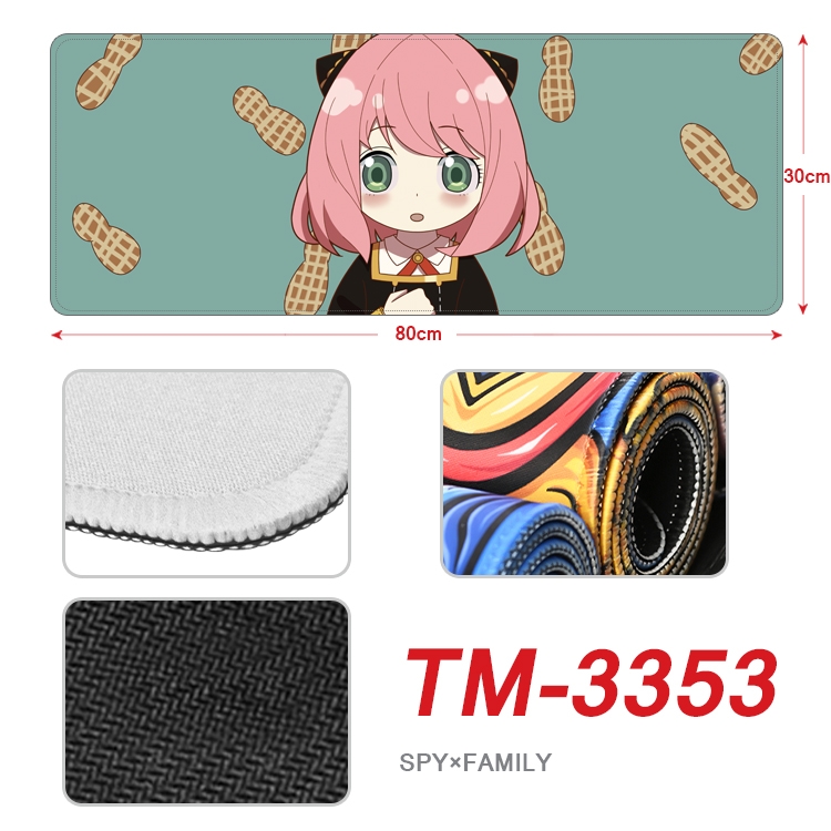 Black Clover Anime peripheral new lock edge mouse pad 30X80cm TM-3353