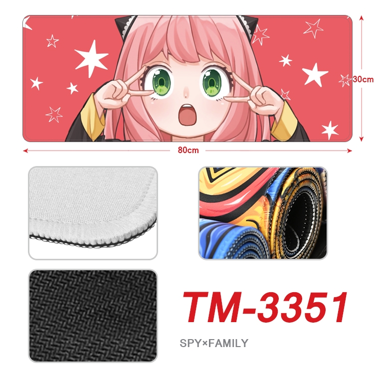 Black Clover Anime peripheral new lock edge mouse pad 30X80cm TM-3351