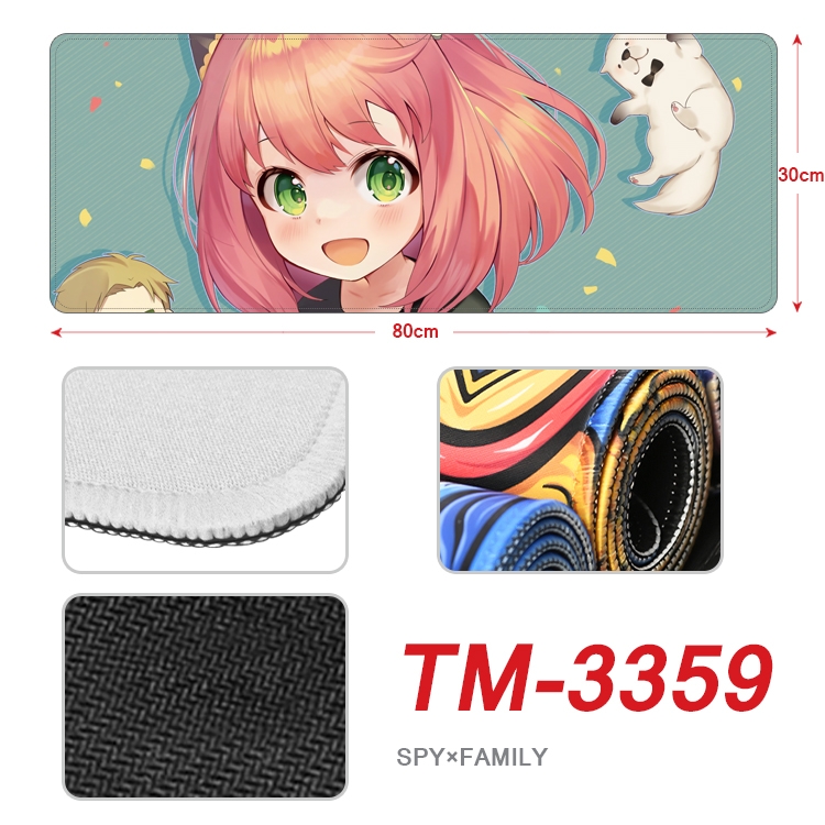 Black Clover Anime peripheral new lock edge mouse pad 30X80cm TM-3359