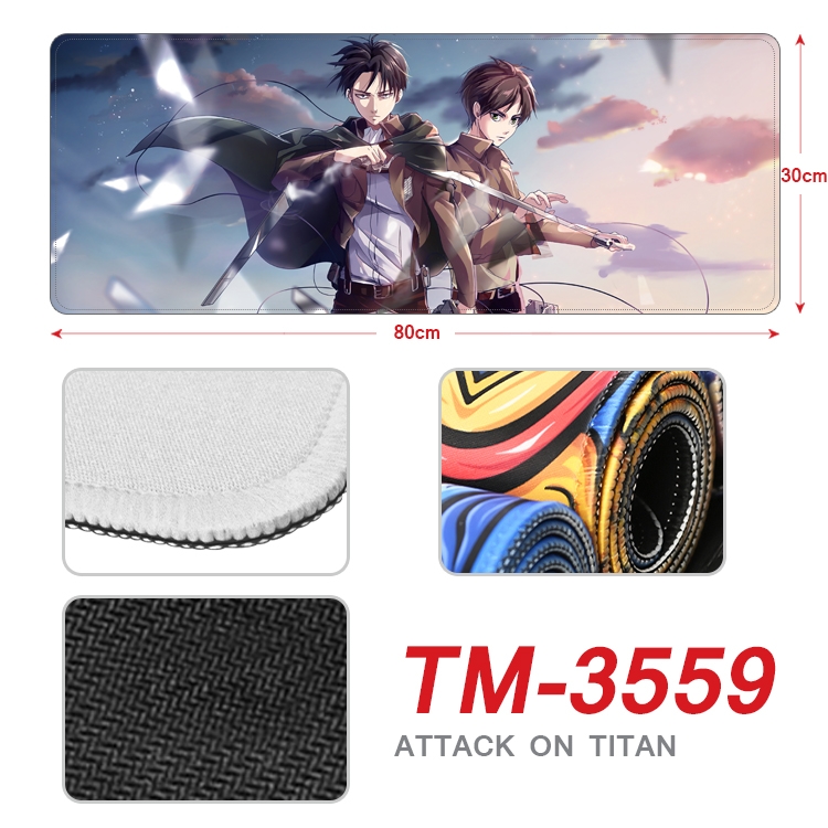 Shingeki no Kyojin Anime peripheral new lock edge mouse pad 30X80cm TM-3559