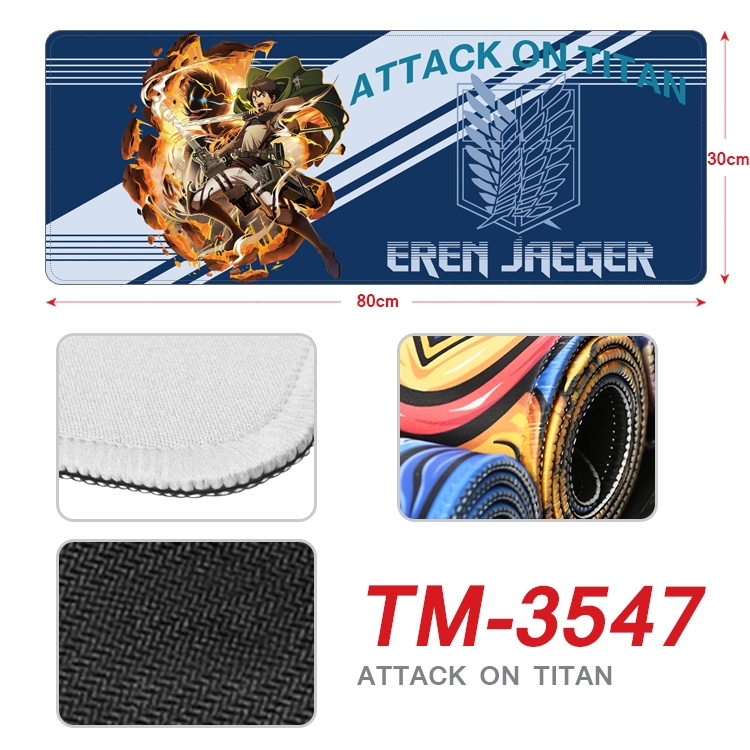 Shingeki no Kyojin Anime peripheral new lock edge mouse pad 30X80cm TM-3547