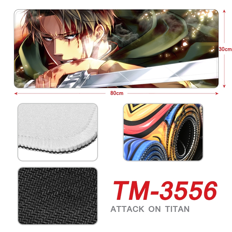 Shingeki no Kyojin Anime peripheral new lock edge mouse pad 30X80cm TM-3556