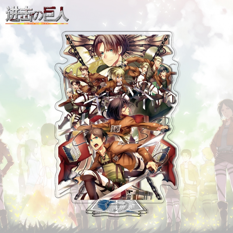  Shingeki no Kyojin Anime characters acrylic Standing Plates Keychain 16cm