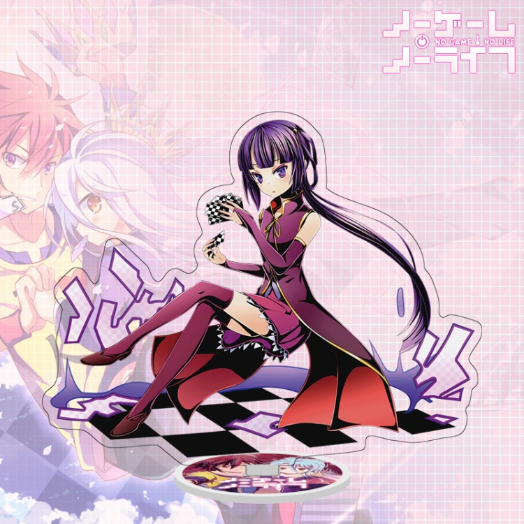 NO GAME NO LIFE Anime characters acrylic Standing Plates Keychain 16cm