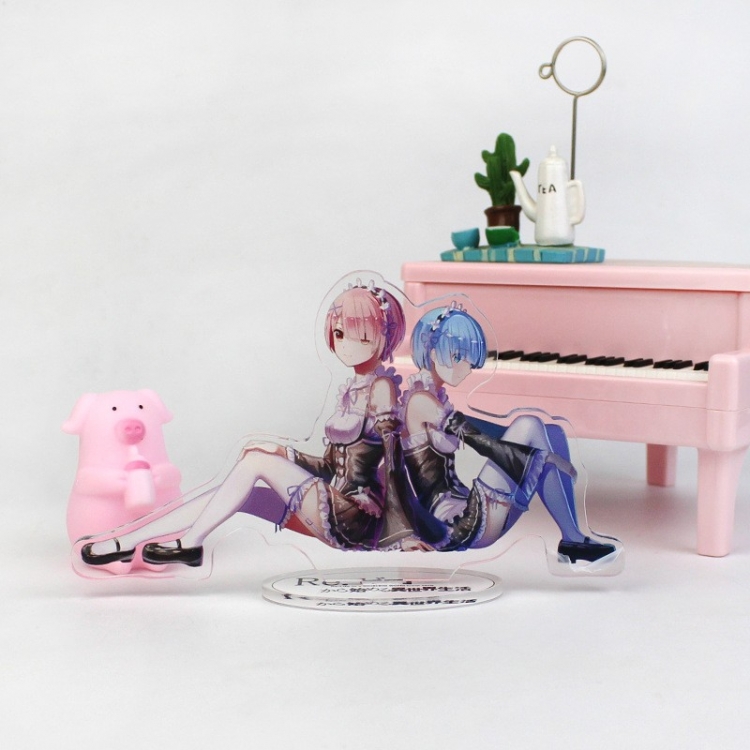  Re:Zero kara Hajimeru Isekai Seikatsu  Anime characters acrylic Standing Plates Keychain 16cm