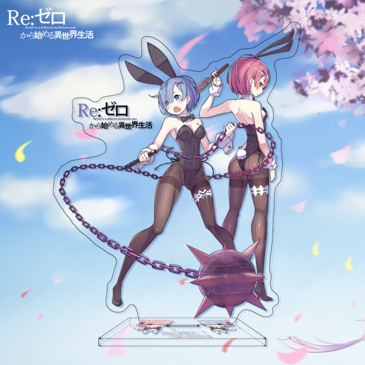  Re:Zero kara Hajimeru Isekai Seikatsu  Anime characters acrylic Standing Plates Keychain 16cm