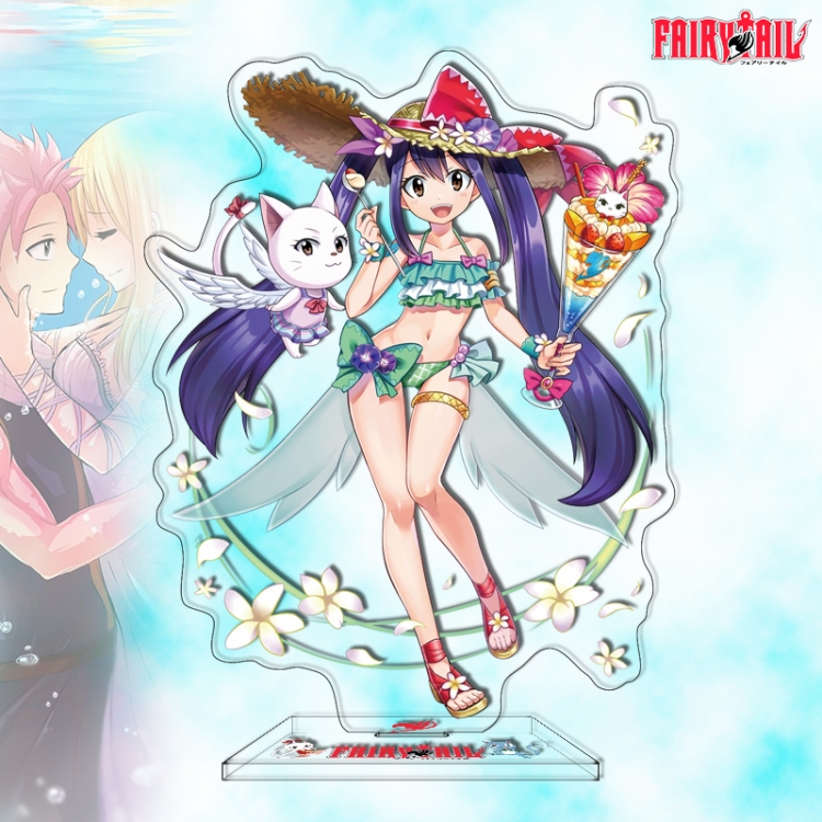 Fairy tail Anime characters acrylic Standing Plates Keychain 16cm