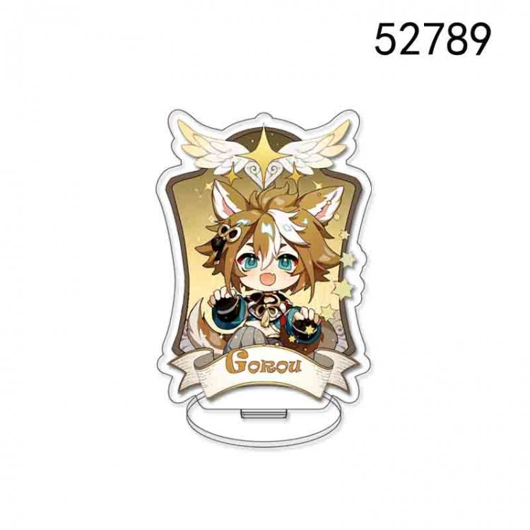 Genshin Impact Anime character acrylic Standing Plates  Keychain 10cm  52789