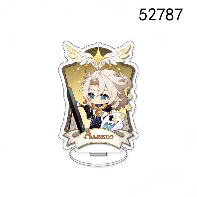 Genshin Impact Anime character acrylic Standing Plates  Keychain 10cm  52787