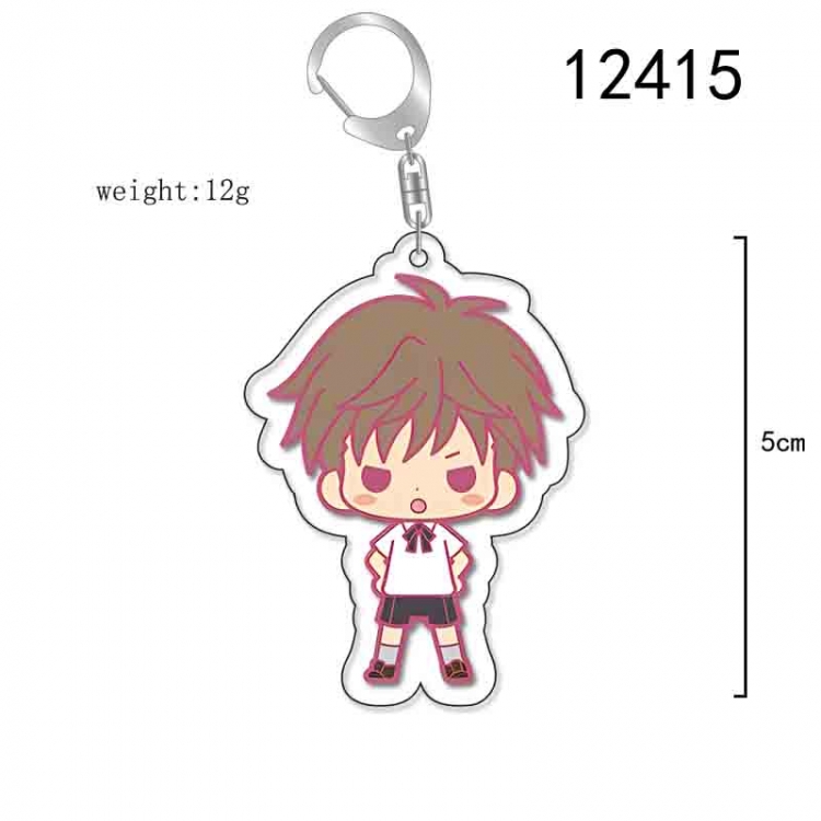 Fruits Basket Anime Acrylic Keychain Charm  price for 5 pcs 12415