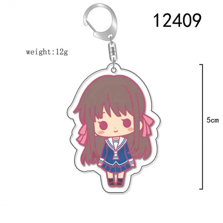 Fruits Basket Anime Acrylic Keychain Charm  price for 5 pcs 12409