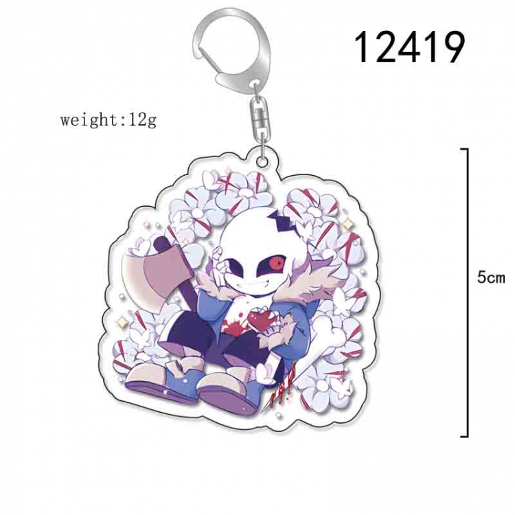Undertale Anime Acrylic Keychain Charm  price for 5 pcs 12419