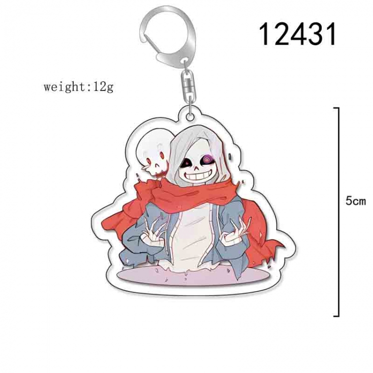 Undertale Anime Acrylic Keychain Charm  price for 5 pcs 12431