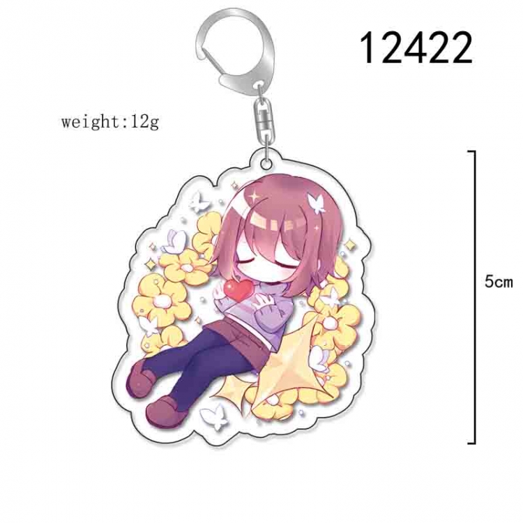 Undertale Anime Acrylic Keychain Charm  price for 5 pcs 12422