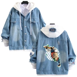 SK∞ anime stitching denim jack...