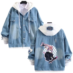 SK∞ anime stitching denim jack...
