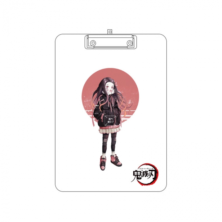 Demon Slayer Kimets Double-sided pattern acrylic board clip writing board clip pad 31X22CM price for 2 pcs