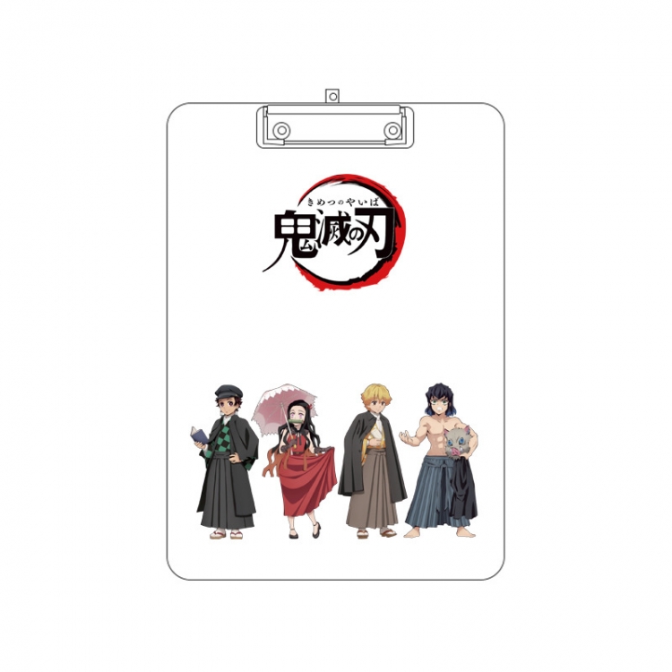 Demon Slayer Kimets Double-sided pattern acrylic board clip writing board clip pad 31X22CM price for 2 pcs
