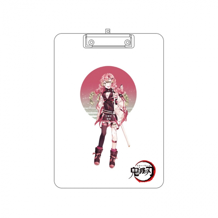 Demon Slayer Kimets Double-sided pattern acrylic board clip writing board clip pad 31X22CM price for 2 pcs