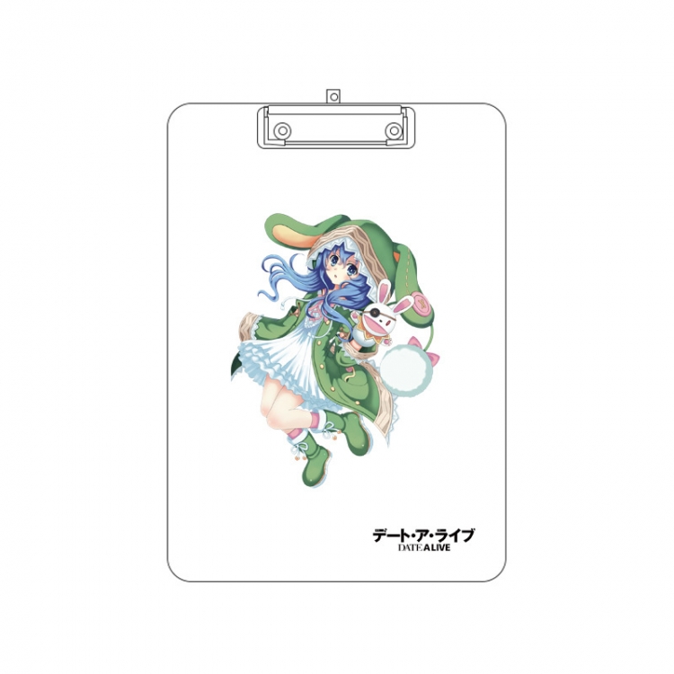 Date-A-Live Double-sided pattern acrylic board clip writing board clip pad 31X22CM price for 2 pcs