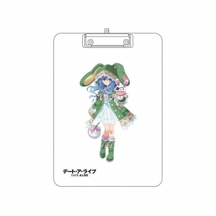 Date-A-Live Double-sided pattern acrylic board clip writing board clip pad 31X22CM price for 2 pcs