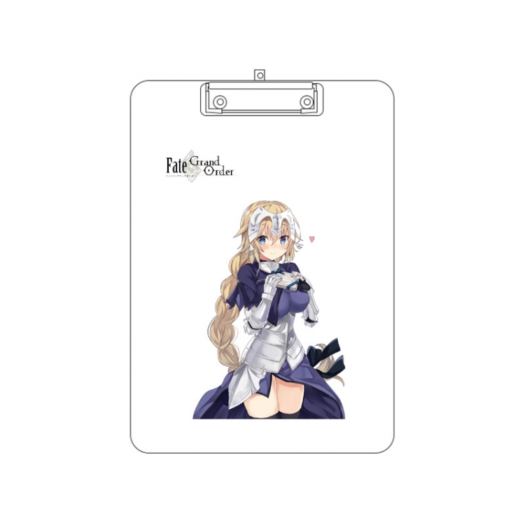 Fate/Grand Order  Double-sided pattern acrylic board clip writing board clip pad 31X22CM price for 2 pcs