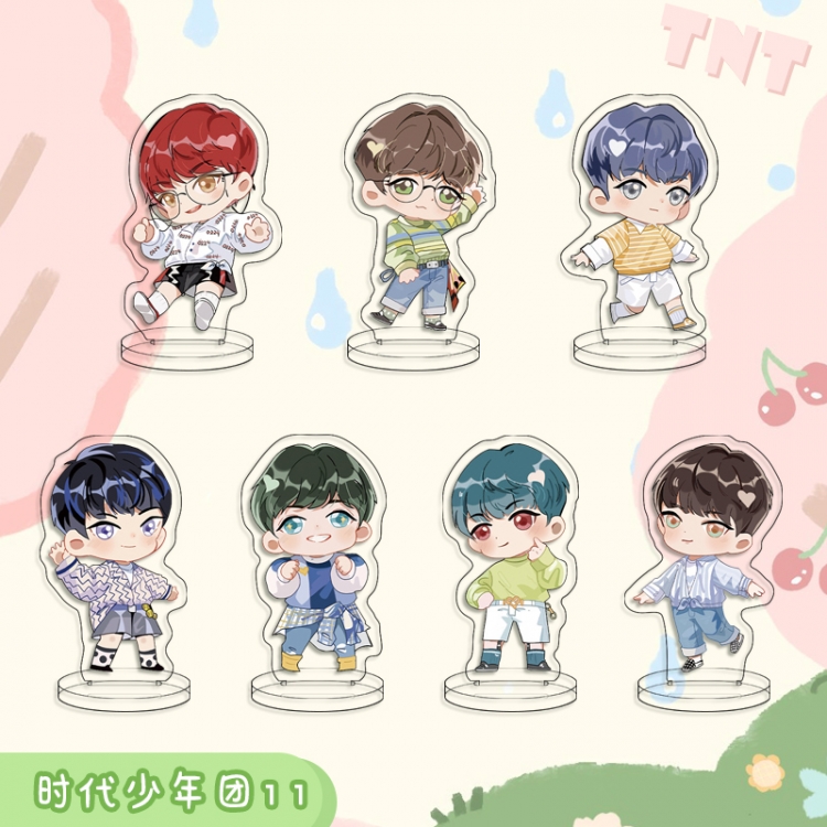 TNT Anime transparent acrylic Standing Plates Keychain 6cm a set of  7 price for 2 pcs