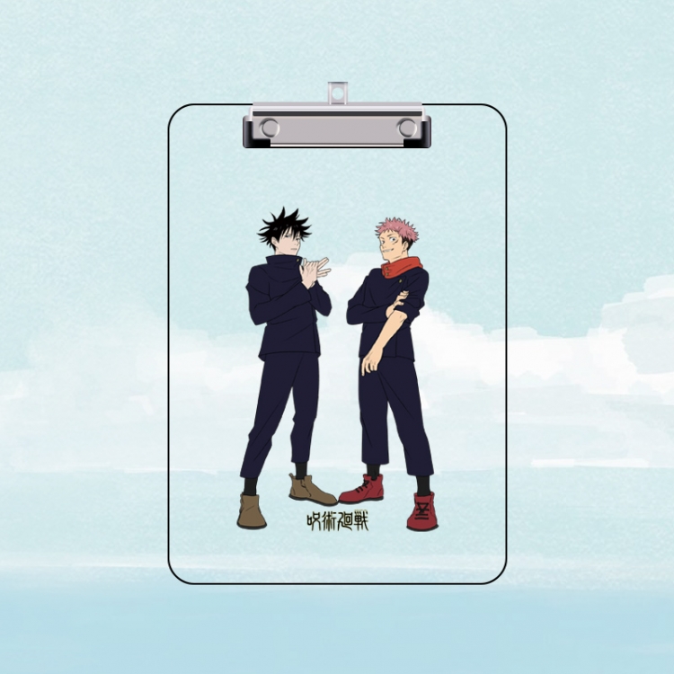 Jujutsu Kaisen Double-sided pattern acrylic board clip writing board clip pad 31X22CM price for 2 pcs