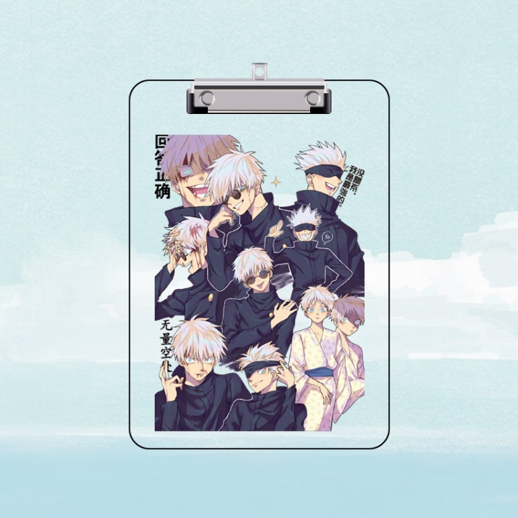 Jujutsu Kaisen Double-sided pattern acrylic board clip writing board clip pad 31X22CM price for 2 pcs