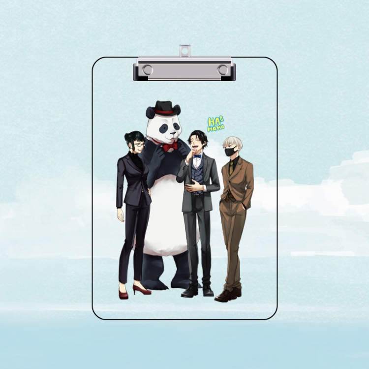 Jujutsu Kaisen Double-sided pattern acrylic board clip writing board clip pad 31X22CM price for 2 pcs