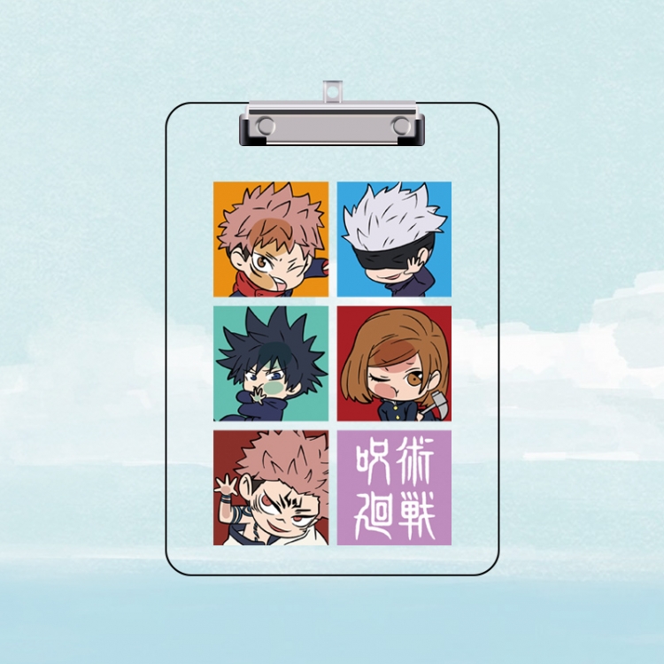 Jujutsu Kaisen Double-sided pattern acrylic board clip writing board clip pad 31X22CM price for 2 pcs