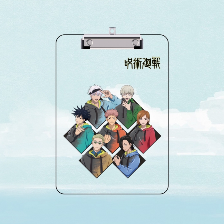 Jujutsu Kaisen Double-sided pattern acrylic board clip writing board clip pad 31X22CM price for 2 pcs